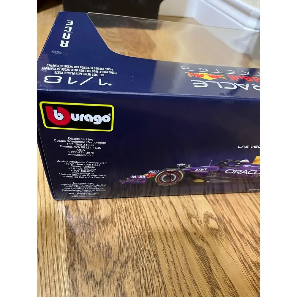 1:18 BBurago F1 Max Verstappen #1 Oracle Red Bull Racing RB19 2023 Las Vegas GP